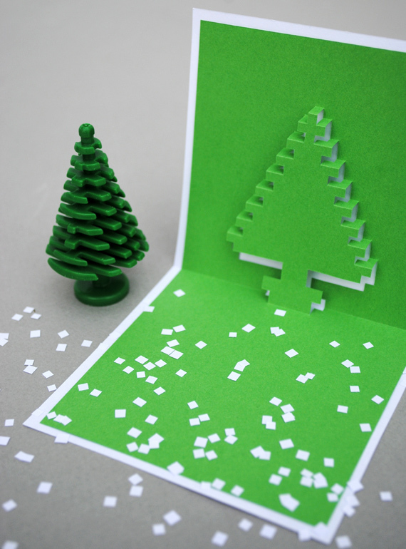 How To Make 3d Pixel Pop Up Christmas Cards Man Made Diy Crafts For Men